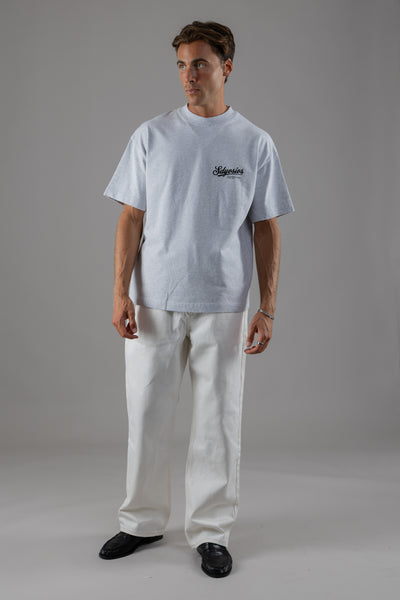 Script T-shirt - Grey Marl