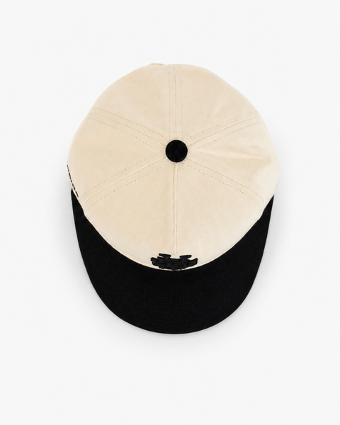 Monogram cap - two tone herringbone