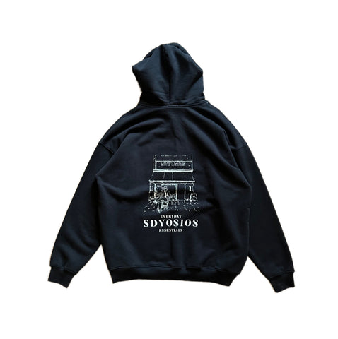 Shop print  black hoodie