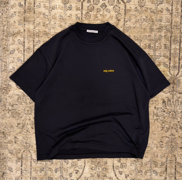 SDY back print  t-shirt navy/yellow