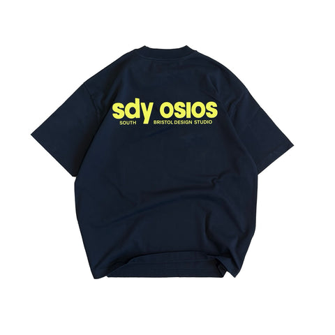 Serif t-shirt black/yellow