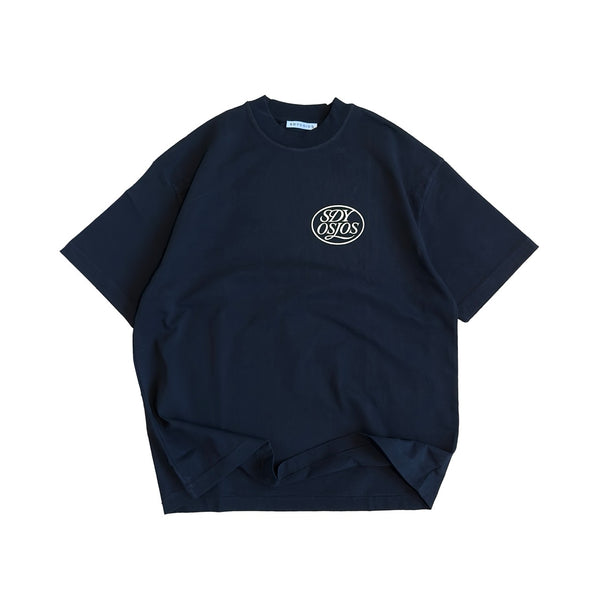 Stamp logo tshirt black / white