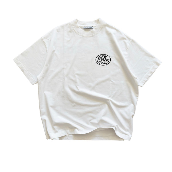 Stamp logo tshirt white/black