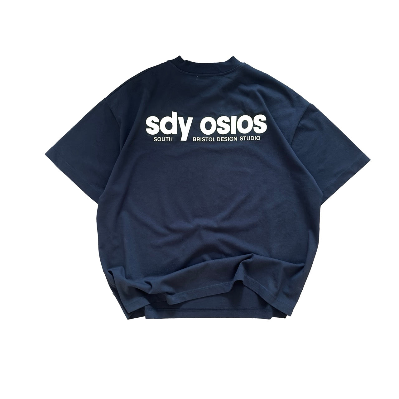 Serif t-shirt navy/white