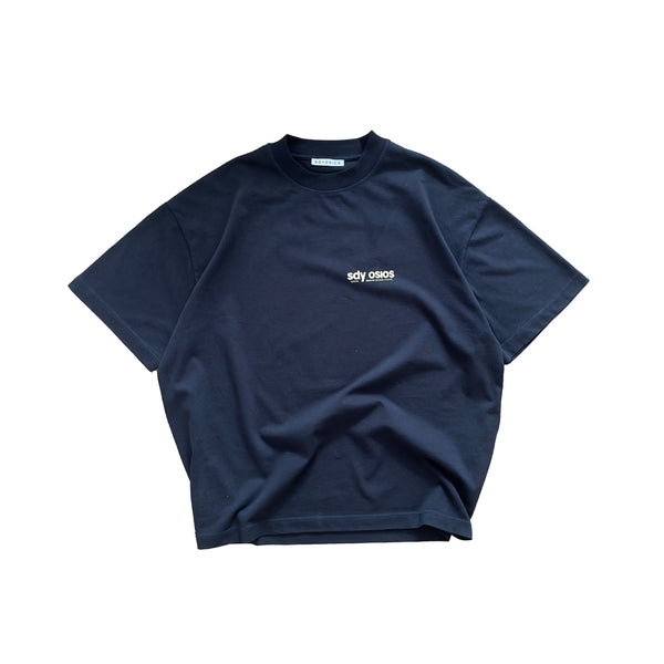 Serif t-shirt navy/white