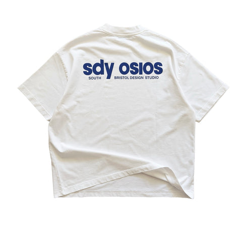 Serif t-shirt white/blue