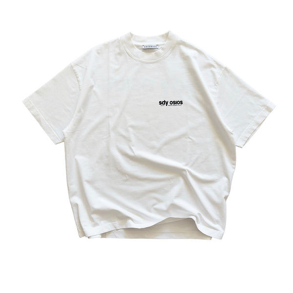Serif t-shirt white/black