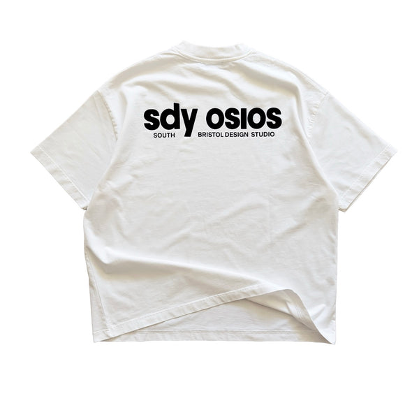 Serif t-shirt white/black