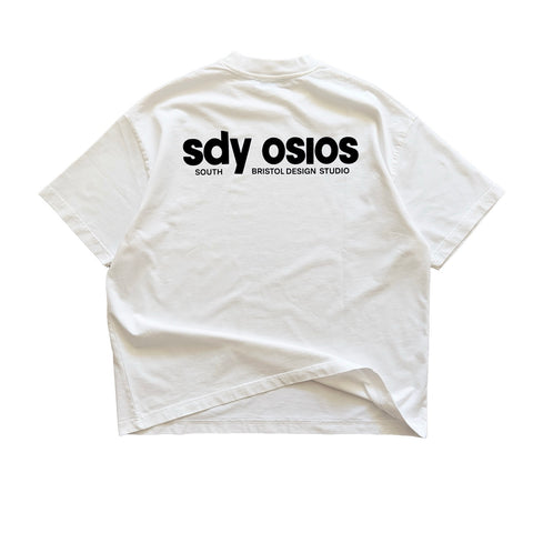 Serif t-shirt white/black